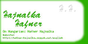 hajnalka hafner business card